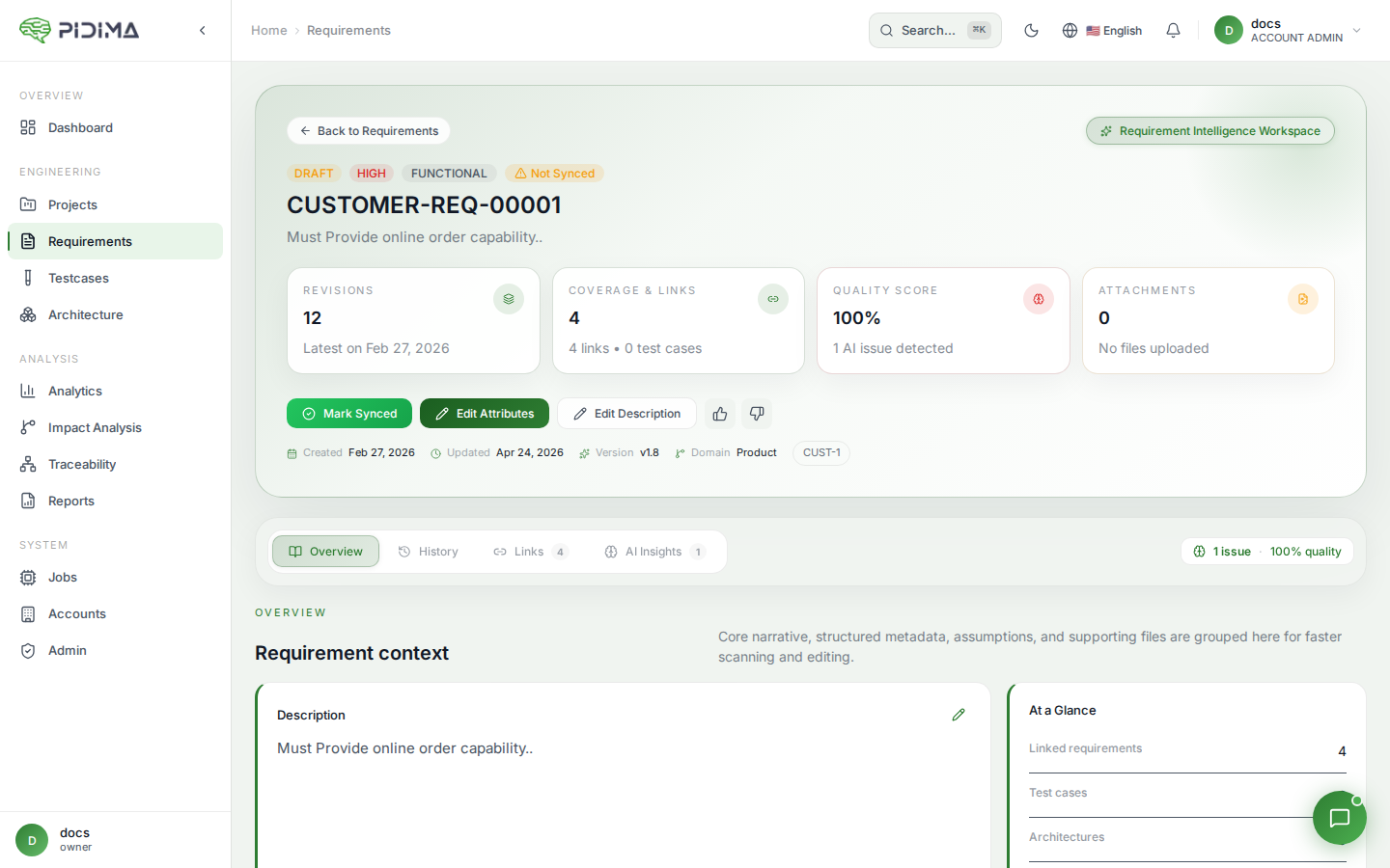 Requirement Workflows